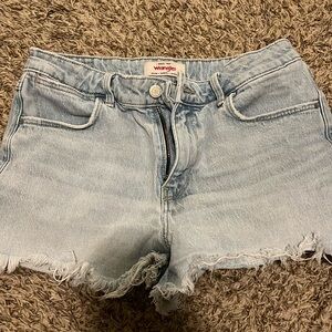 Blue Wrangler Jean shorts.